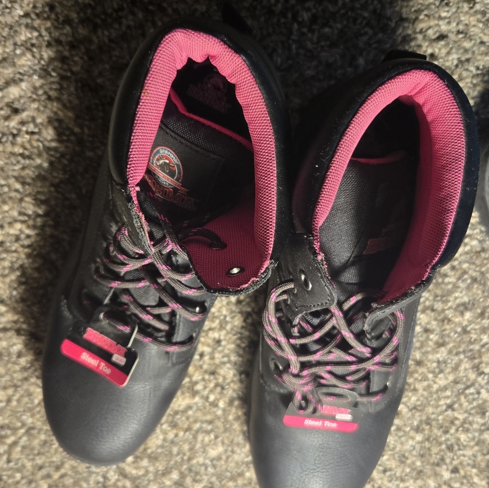 NWT Brahma Black Iron Tough Steel Toe, Insulated Boots
